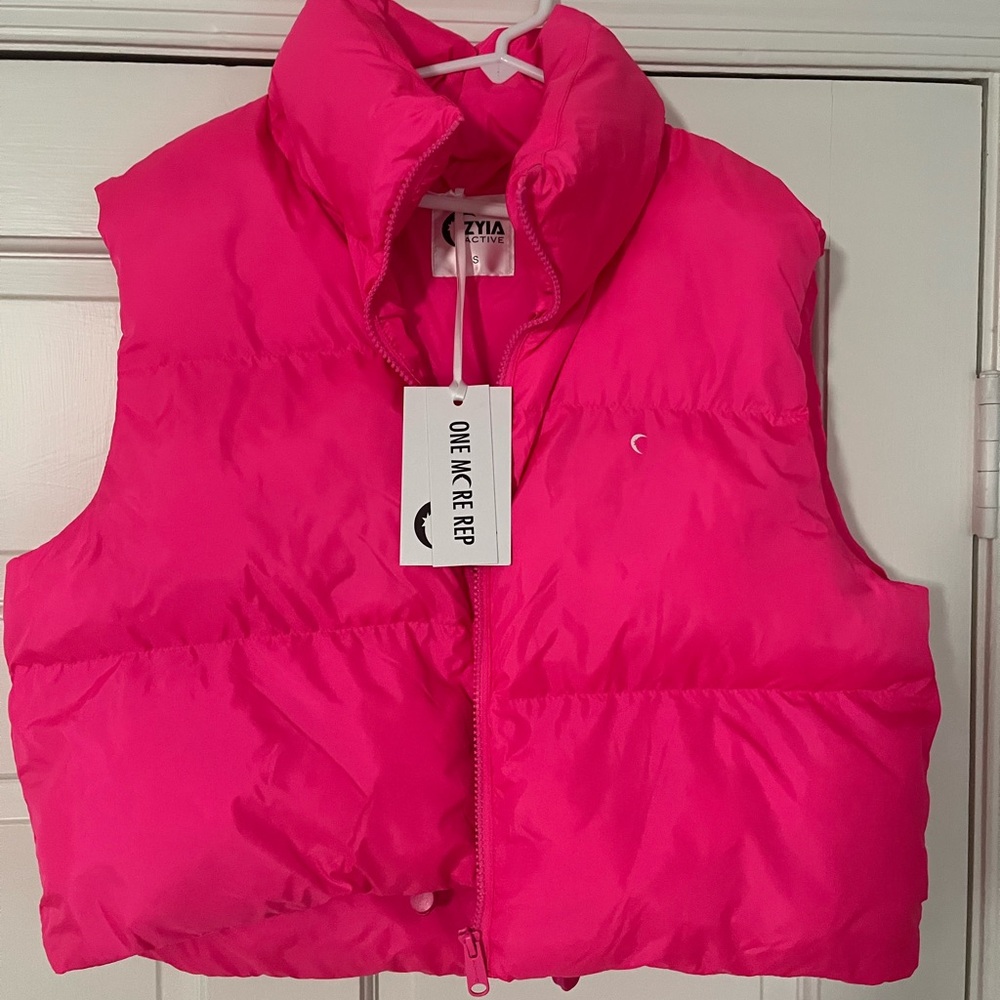 Zyia Pink Puffer Vest